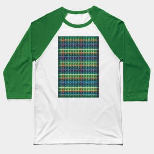 Blue and green stripes. Baseball T-Shirt